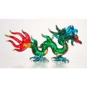 Hand Blown Glass Miniature Chinese Dragon Figurine