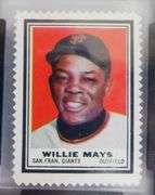 Rare Willie Mays 1962 Topps Stamp, 5 EX