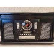 Classic Real Wood Turntable Media Player