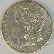 Lustrous AU 1885-S Morgan Silver Dollar. Key date