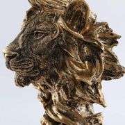 The King Golden Lion Head Statue