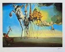 Pencil Numbered Salvador Dali, The Temptation of St. Anthony