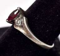 Pink Sapphire Gemstone Ring in Sterling Silver