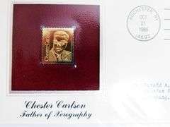 8 - 1st Day Issue Covers & 22KT Gold Foil Stamps