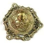 Vintage Brass Desk Bell Gold Finish