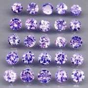 Non stop flashing 3.10ct diamond cut Tanzanite set
