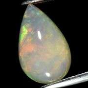 Glowing! 3.74ct floral patterned Jelly Opal