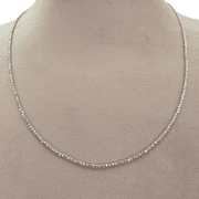 Platinum (850) - Diamond Cut Chain / Necklace - 6.28 Gram