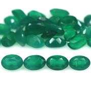 Stunning 10.15ct emerald green Botswana Agate set
