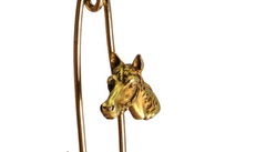 Vintage Horse Pin Brooch - 18K (750) Yellow Gold 7.8 Grams