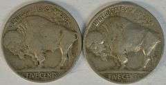 Key dates 1920-D & 1925-S Buffalo Nickels in VF