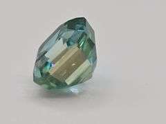 Huge Rare 5 Ct Paraiba Green Rare Asscher Cut Fire Moissanite