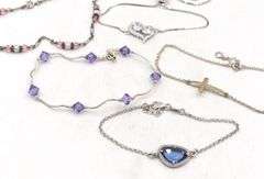 Vintage 925 sterling silver group lot of 6 bracelets