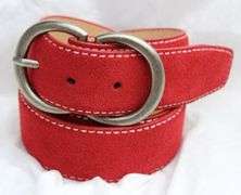 Classy Fine Quality Suede Belt, Made In Italy