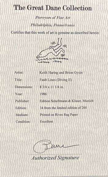 Collectible Limited Edition Keith Haring Circa 1986