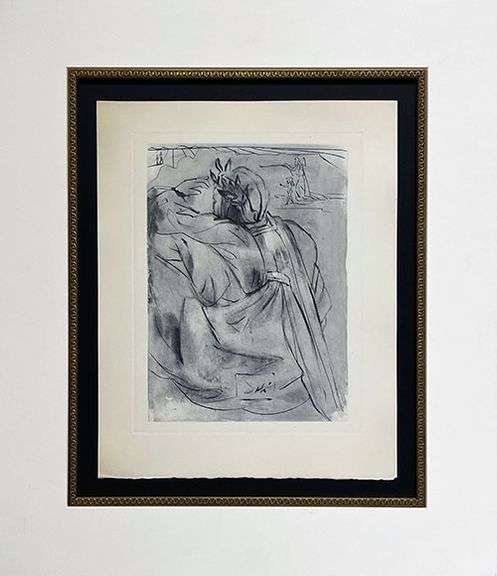 Highly Collectible Salvador Dali Original Copper Engraving Circa 1965