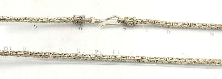 Vintage 925 sterling silver group lot of 6 chain necklaces