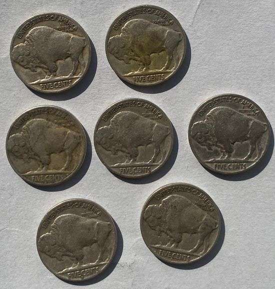 7 Nicer Buffalo Nickels
