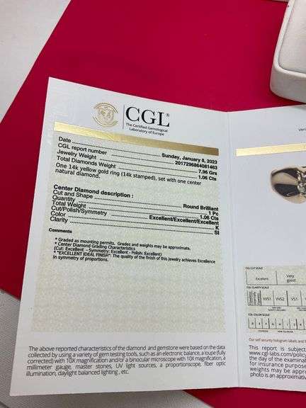 CERTIFIED MEN'S 14K GOLD AND DIAMOND SOLITAIRE RING.