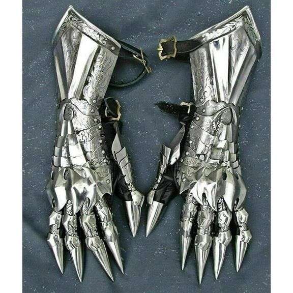 Steel Armor Medieval Gauntlets