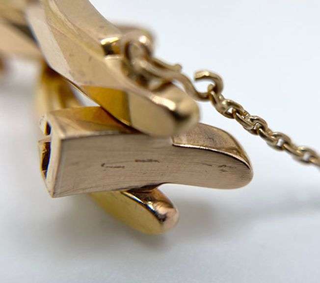 Italian 18K yellow gold link bracelet