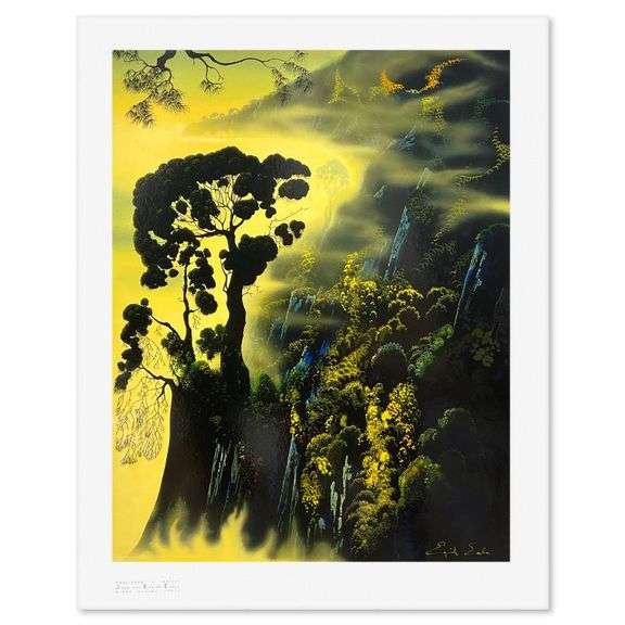 Sunset Silhouette by Eyvind Earle (1916-2000)