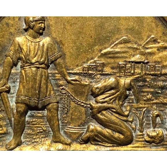 Antique Medal Beheading of Saint Paul