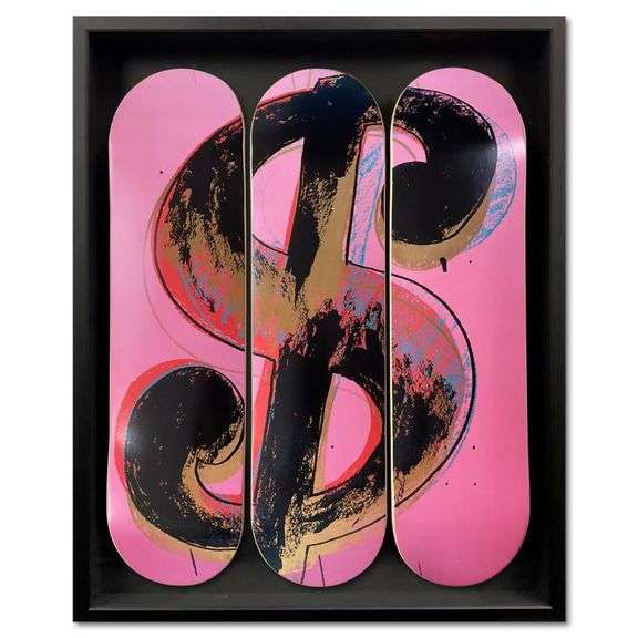 Dollar Sign Pink by Warhol