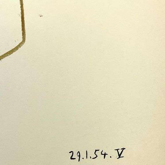 La Comedie Humaine 29.1.54-V by Picasso (1881-1973)