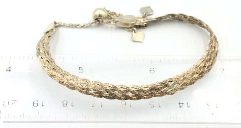 Group lot of 7 Vintage 925 sterling silver bracelets
