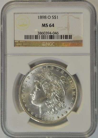 1898-O $1 Morgan Silver Dollar NGC MS 64