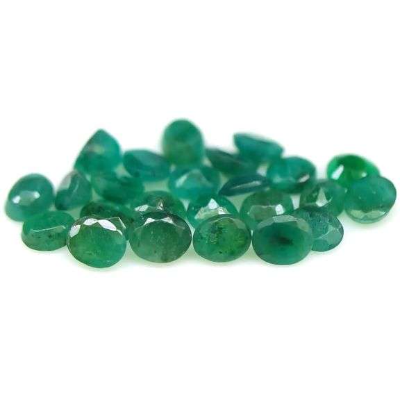 Heavy 8.64ct 24 piece Zambian Emerald set