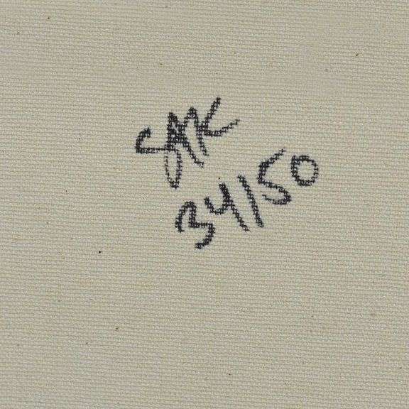 Cinco Francs and Honderd Guilden by Steve Kaufman (1960-2010)