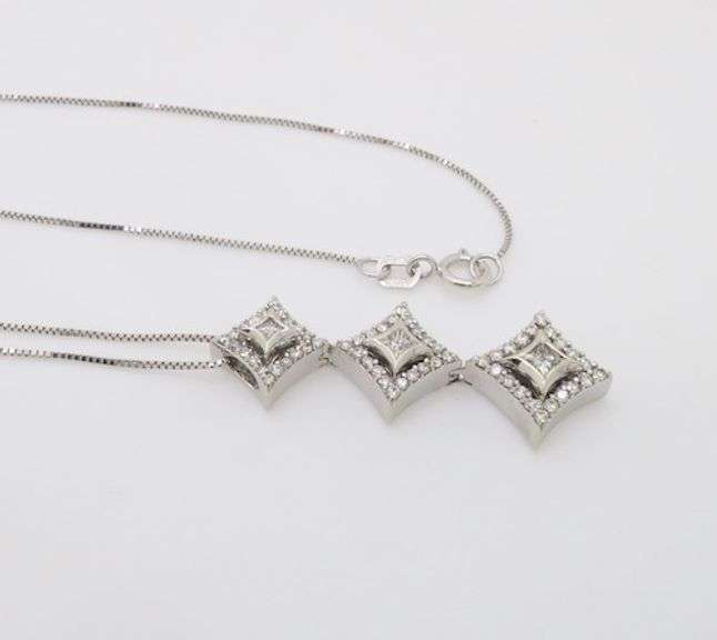 Diamond Drop Pendant Necklace
