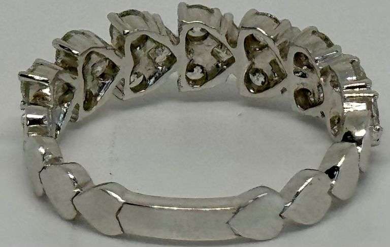 18K White Gold Princess Cut Diamond Ring