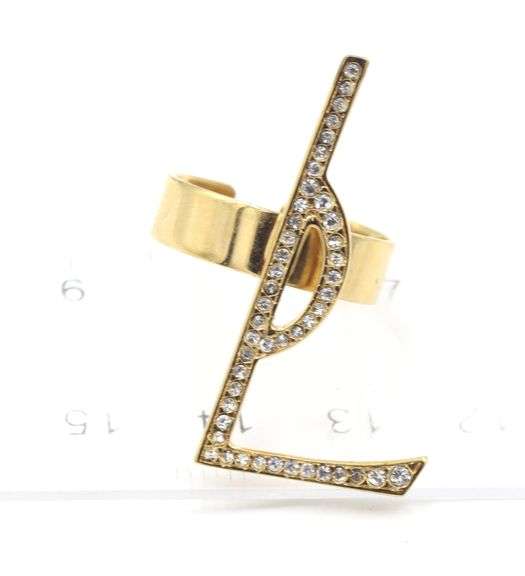 Yves Saint Laurent Deconstructed monogram ring set