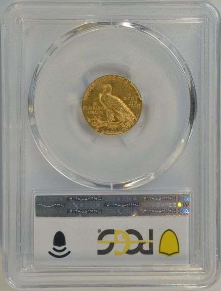 Very Choice BU 1929 US $2.50 Indian Gold Piece. PCGS MS63