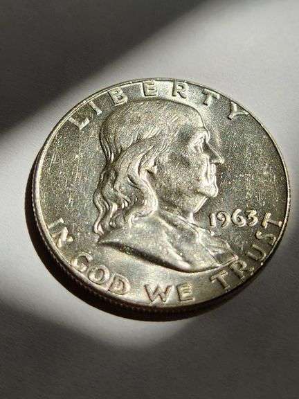 1963 D UNC Quality Franklin Half Dollar