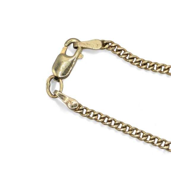 GIA Certified 14k (585) Yellow Gold Natural Diamond Necklace