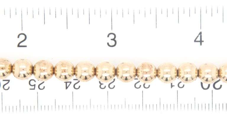 14kt Yellow gold ball bracelet