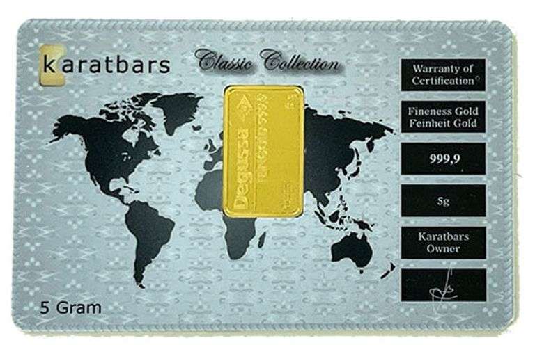 5 Gram Gold Bar KaratBars