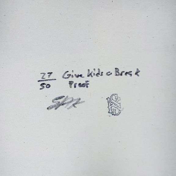 Dollar Sign (Green Bold) by Steve Kaufman (1960-2010)