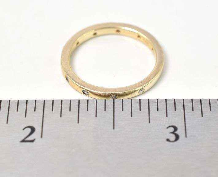 Glorious 14K Yellow Gold Diamond Band Ring
