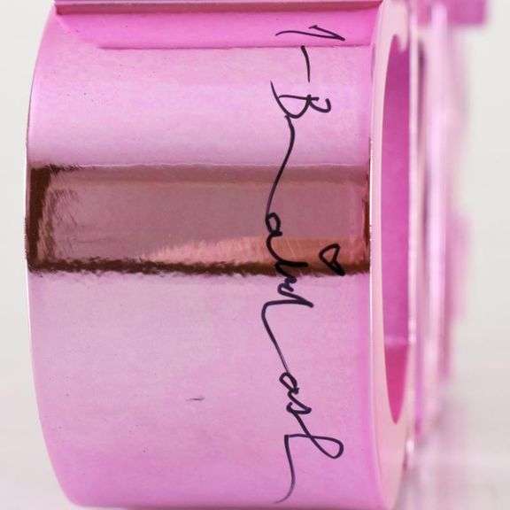 Art Is Not a Crime (Chrome Pink) by Mr Brainwash,