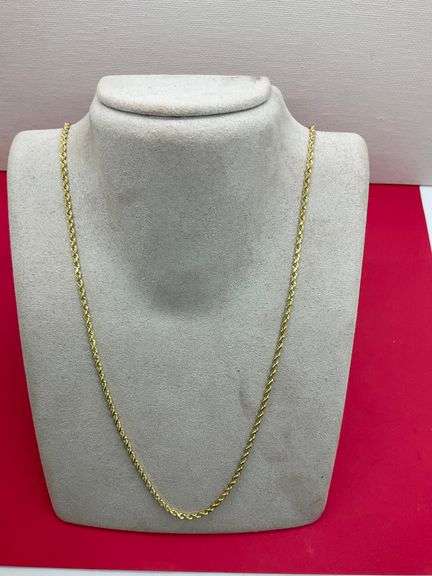 BRAND NEW 14K YELLOW GOLD ROPE CHAIN