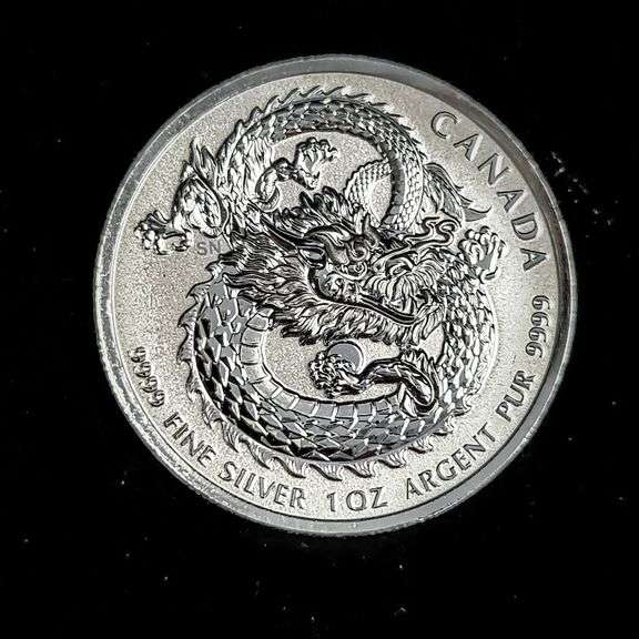 2019 Canadian lucky dragon silver oz