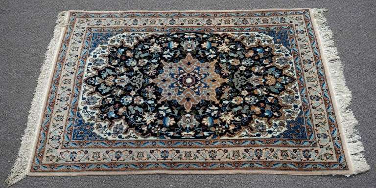 Handmade w/Silk Persian Nain 3.3x4.11