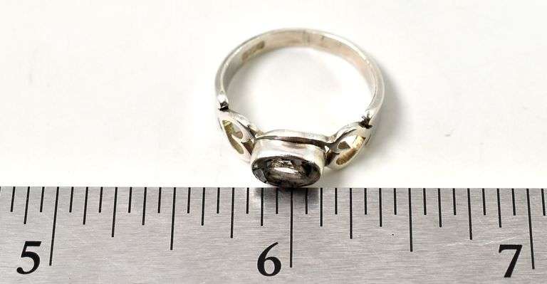 Blue Topaz Gemstone Ring in Sterling Silver