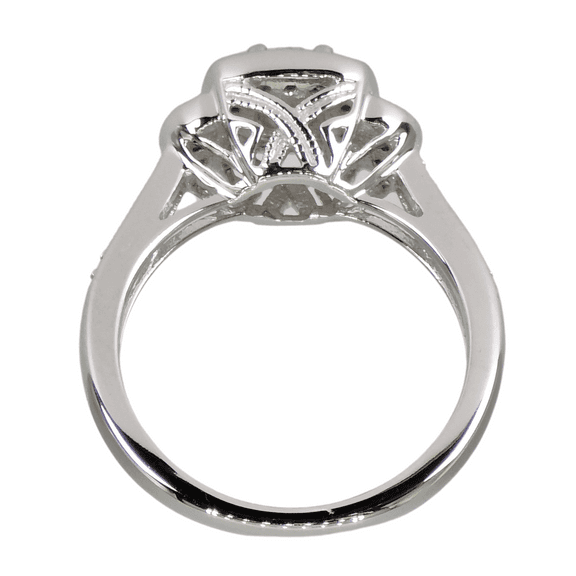 14k (585) White Gold Natural Diamond Ring