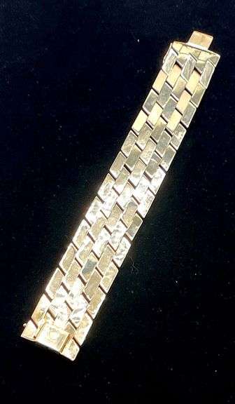 Italian 14k yellow gold link bracelet